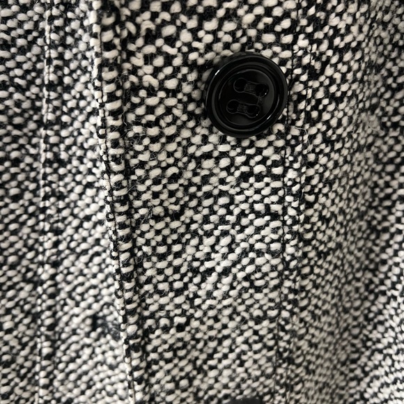 Worthington Black and White Trench Coat - Picture 6 of 7